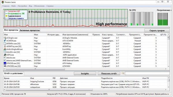 Process Lasso Pro v9.0.0.452 + ключ