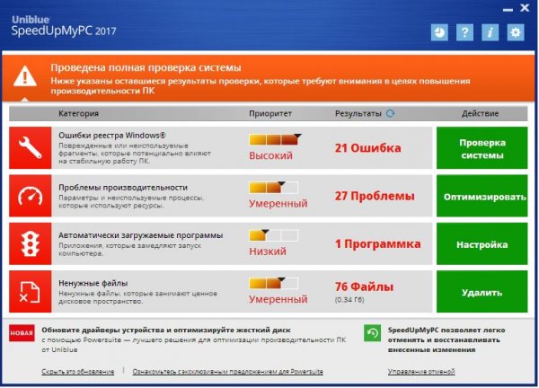 SpeedUpMyPC – ускорить работу компьютера